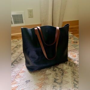 Madewell leather tote